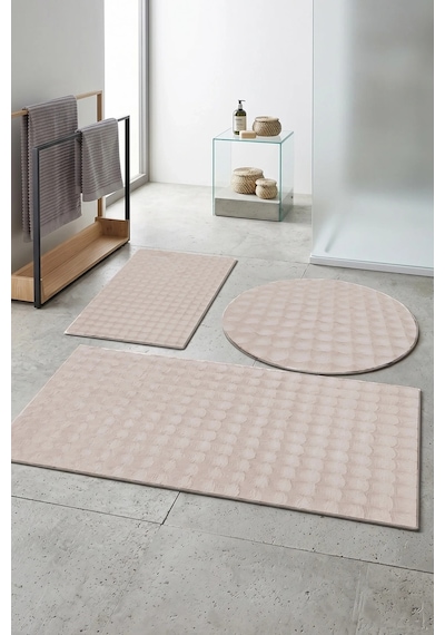 Banyo Paspası Kaymaz Taban Peluş Bubble 50x50 Cm Çok Renkli