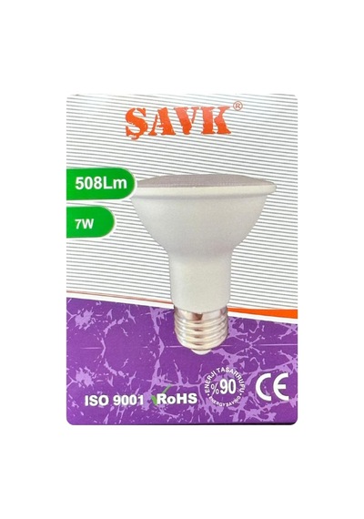 Şavk 7w 6500k Beyaz Işık Par20 E27 Led Spot Ampul Diğer