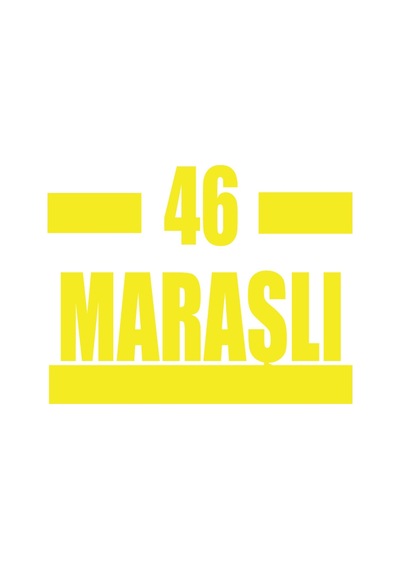 46 Maraşlı Araba Sticker 17x17 Cm Sarı