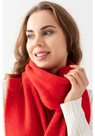 Ajour Basic Kadın Düz Atkı 23aj0057kırmızı Kırmızı