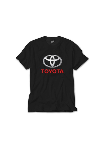 Toyata Text Logo Siyah Tişört Siyah