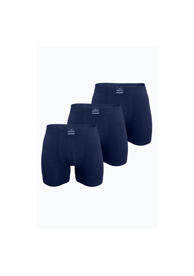Malabadi Erkek 3 Lü Lacivert Premium Collection Modal Uzun Boxer 3m250 Lacivert