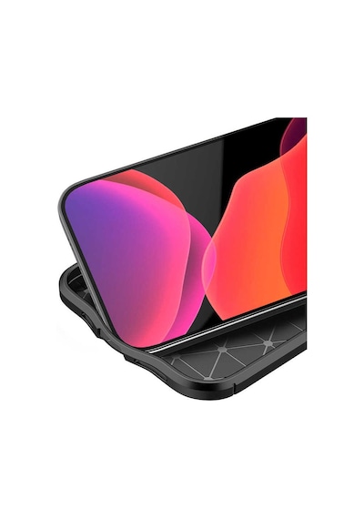 Apple Uyumlu iPhone 12 Pro Max Kılıf Zore Niss Silikon Kapak Siyah