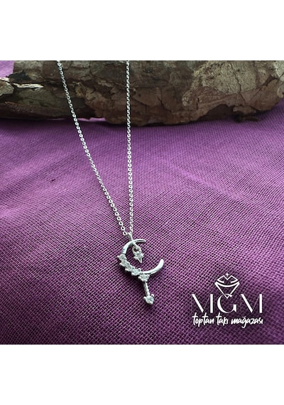 Zirkon Taşlı Kolye Çok renkli 24705535