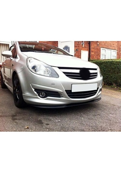 Opel Corsa D Uyumlu Ön Tampon Eki Cupra Lip Mat Siyah Body Kit