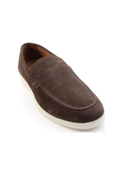 Kahve Hakiki Deri Erkek Loafer Ayakkabı E01079010102 Kahve
