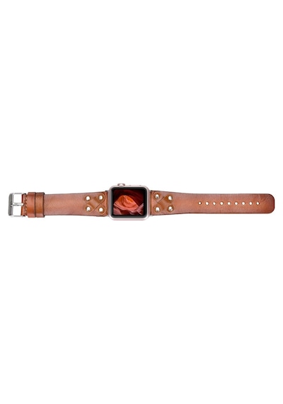 Apple Watch Uyumlu Deri Kordon Cross 42-44-45mm St Rst2e