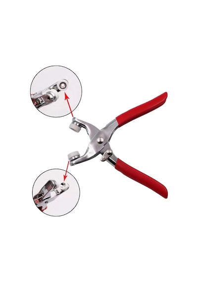 Metal Çıt Çıt Çakma Makinesi El Tipi + Metal Çıt Çıt Seti 100 A