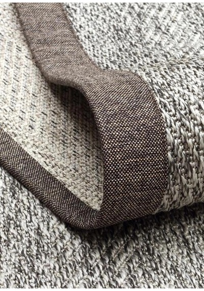 Eko Halı Ventura Vnt 2704 Grey Bordür Dark Mix Sisal Görünümlü İç Ve Dış Mekan Uyumlu Hav Vermeyen M