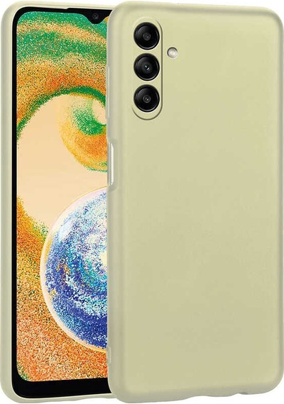 Zore Galaxy Uyumlu A04s Kılıf Premier Silikon Kapak - Gold Gold