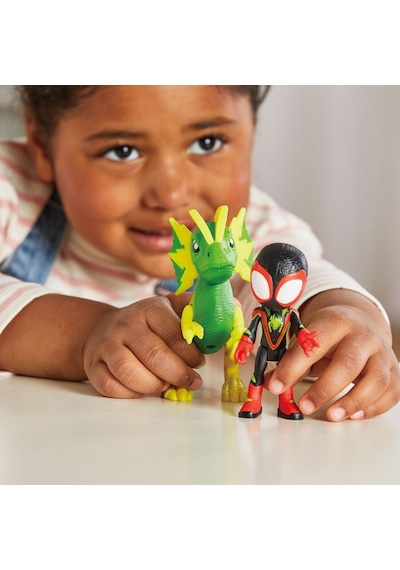 Spidey And His Amazing Friends Miles Spin Morales & Electrosaurus Marvel