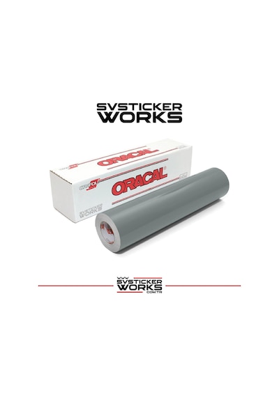 Gri Renk Folyo Kaplama , Sticker Vb. Oracal Yüksek Kalite Ürün 1 Metre 100cm X 126cm Gri