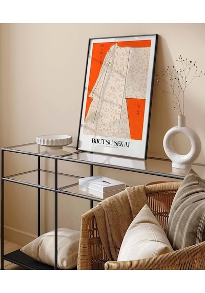 Çerçevesiz Poster Bijutsu Sekai Japon Elbise