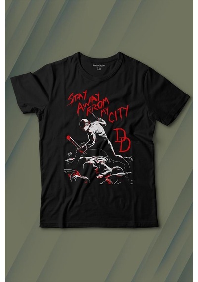 Kendim Seçtim Stay Away From My City Dd Halloween Cadılar Bayramı Baskılı Tişört Çocuk T-shirt 001