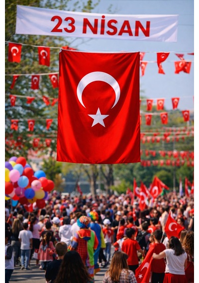 80x120 Cm Alpaka Kumaş Türk Bayrağı Dayanıklı, Solmaz Renkli, Büyük Boy Bayrak Tek Ebat