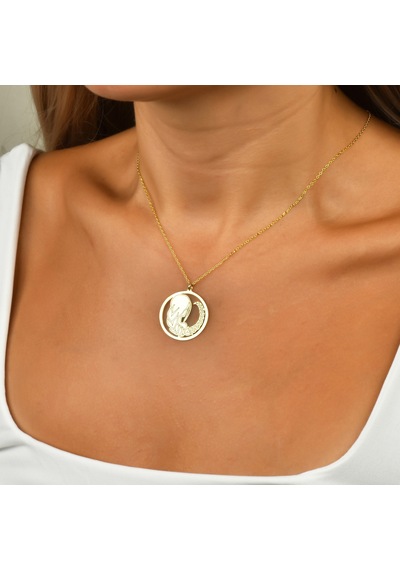 Çember Başak Burcu Gümüş Kolye - Rose Rose Gold