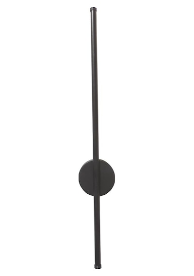 Dekoratif Led Aplik 70 cm Siyah Renk Beyaz Işıklı Siyah