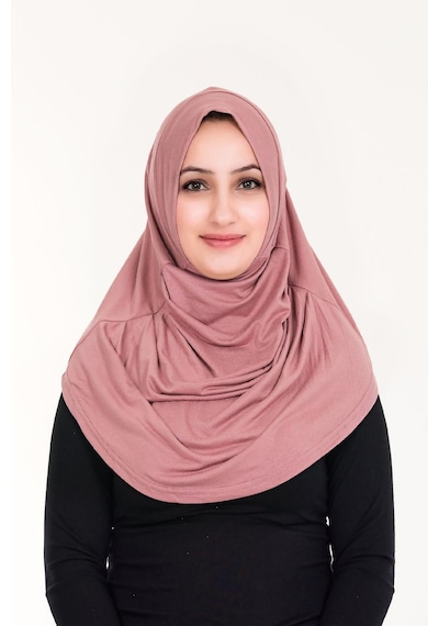 Sensu Tesettür Hazır Türban Pileli Pratik Namaz Örtüsü Pembe Sensu Tesettür Hazır Türban Pileli Pratik Namaz Örtüsü Pembe