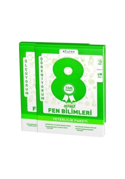 Bilfen 8.sınıf Fen Bilimleri Depar Yeterlilik Paketi