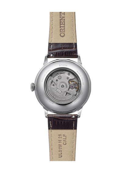 Orient Ra-ac0033y30b Kurmalı Otomatik Deri Kahverengi 41 Mm Erkek Kol Saati Gri
