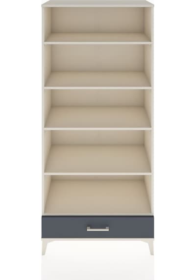 Hyperion Dolap 5 Raflı Tek Çekmeceli 88x44x195 Aytaşı-antrasit Aytaşı