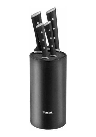 Tefal Ice Force 5 Parça Bloklu Bıçak Seti Siyah