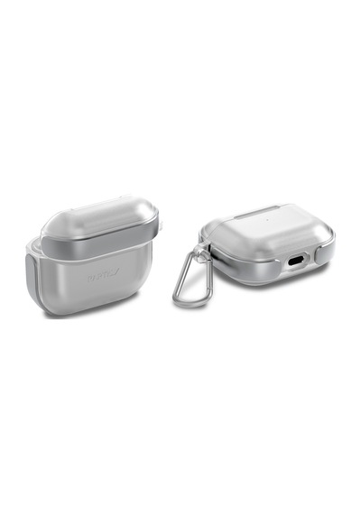 Apple Uyumlu AirPods 3.Nesil Kılıf Askı Aparatlı Raptic Air Serisi Kılıf Gümüş