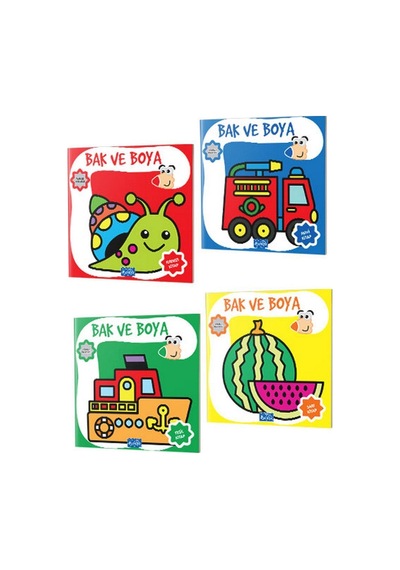 Bak ve Boya Seti 4 Kitap -