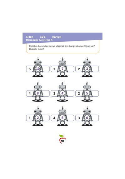 Okul Öncesi Ve 1. Sınıf Matematik Etkinlik Kitabı