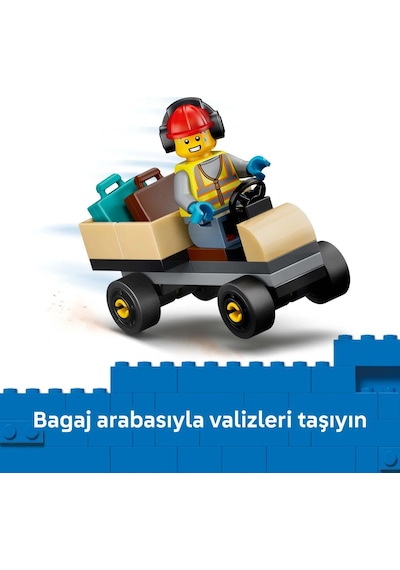 LEGO® City Yolcu Jeti 60492 - 4 Yaş ve Üzeri Çocuklar için 4 Minifigür İçeren Yaratıcı Oyuncak Yapım Seti (118 Parça)