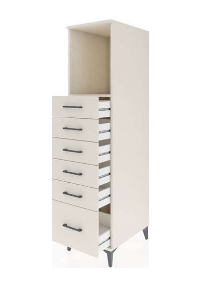 Kronos Dolap Tek Raflı 6 Çekmeceli 44x59x182 Aytaşı-aytaşı Aytası