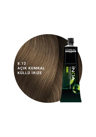 L Oréal Professionnel Inoa Saç Boyası 60gr - 8.12 Açık Kumral Küllü İrize