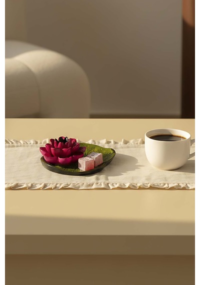 Pembe Lotus Çiçeği Dekoratif Tabak
