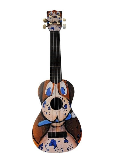 Soprano Ukulele Köpek Desenli Kapak