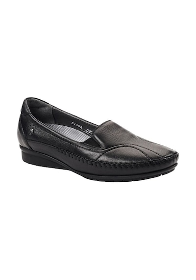Forelli 51302 Lady-G Siyah Kadın Comfort Deri Ayakkabı