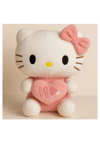 Hello Kitty Peluş Oyuncak 35cm - Sevimli & Yumuşacık Açık Pembe