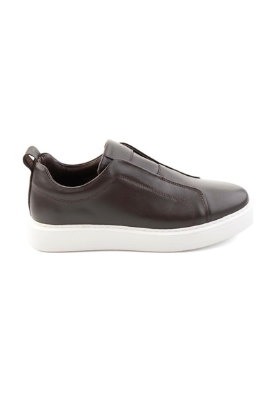 Bambi Kahve Napa Hakiki Deri Erkek Sneaker E01774008043