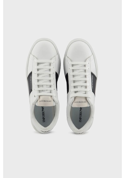 Emporio Armani Erkek Ayakkabı Em003701 Af18017 Mz021 Beyaz-siyah Beyaz-siyah