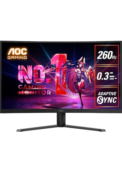 Aoc C32g42ze 32" 260hz 0,3ms Full Hd Hdr10 Va Curved Oyuncu Monitörü