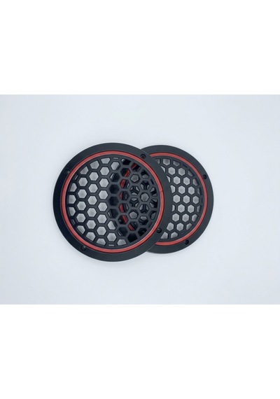 16cm Kırmızı Neon Ledli Hoparlör Kapağı