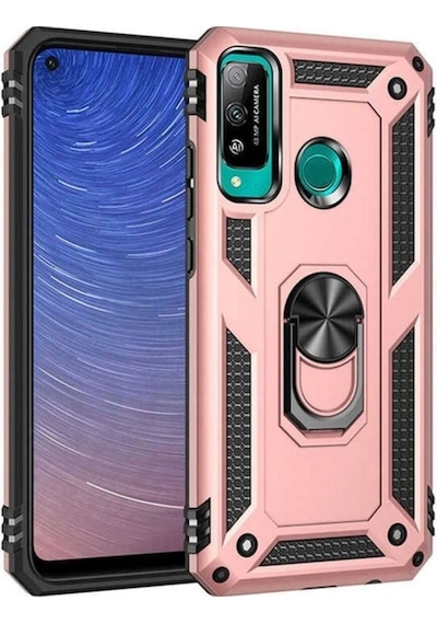 Huawei P40 Lite E Kılıf Zore Vega Kapak Rose Gold