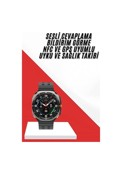 Akıllı Saat Müzik Dinleme Nabız Ölçer Nfc Ve Gps Uyumlu Sesli Asistan
