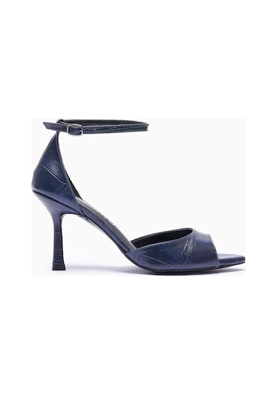 Mubiano Kadın Stiletto Sivri Burun Kroko Desenli Bilekten Bantlı Topuklu Ayakkabı Valeria Lacivert Lacivert Mubiano Kadın Stiletto Sivri Burun Kroko Desenli Bilekten Bantlı Topuklu Ayakkabı Valeria Lacivert Lacivert
