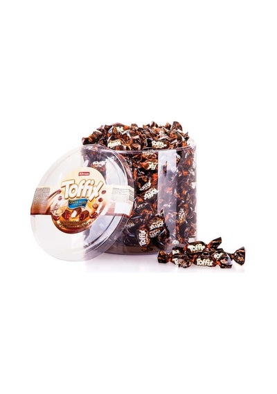 Toffix Kahveli Şeker 1000 Gr. Silindir (1 Kutu)