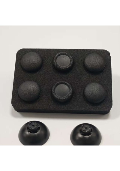 Ps5 Edge Uyumlu Profesyonel 6'sı 1 Arada Değiştirilebilir Analog Topuz Seti - Farklı Boyut Ve Yüzey Seçenekli Joystik Mantar Başlık Siyah