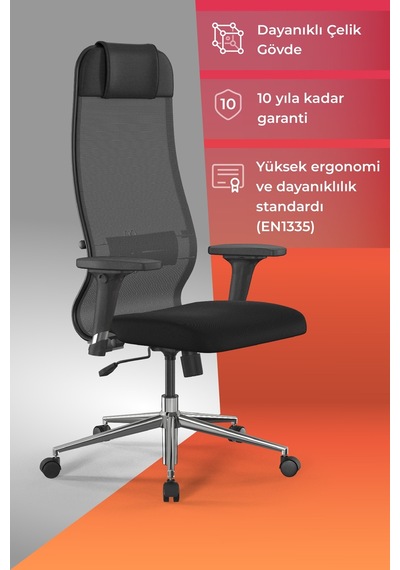 Ergolife Sit 10 Ofis Koltuğu Ayarlanabilir Kolçaklı, Fileli Ayarlanabilir, Siyah, Bilgisayar Sandalyesi -13e.d.1.2a2 Çok Renkli Ergolife Sit 10 Ofis Koltuğu Ayarlanabilir Kolçaklı, Fileli Ayarlanabilir, Siyah, Bilgisayar Sandalyesi -13e.d.1.2a2 Çok Renkli