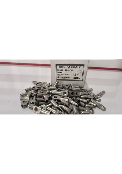 Solmazsan Skp Ekonomik Tip Kablo Pabucu 25 Mm² M8 -sk 6028 Adet: 10 Adet