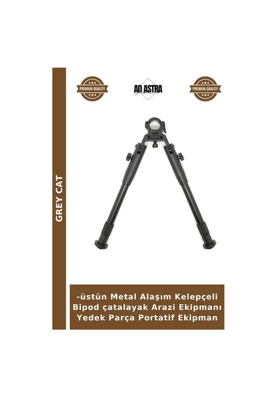 -üstün Metal Alaşım Kelepçeli Bipod Çatalayak Arazi Ekipmanı Yedek Parça Portatif Ekipman