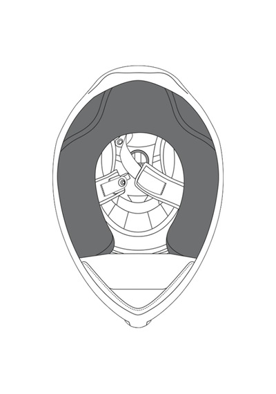 Agv Agv Cheek Pads K3 40mm Eu Xs-s-xl Grey Black