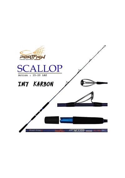 Portfish Scallop Jig Kamışı Tek Parça 60-180 Gr